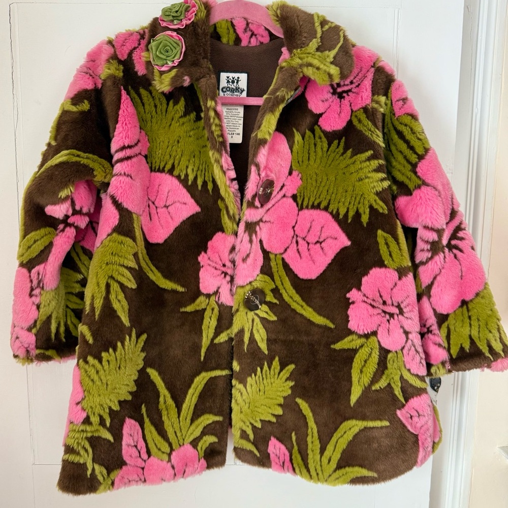 Kids/Petite Adult Corky & Company Coat Pink and Green